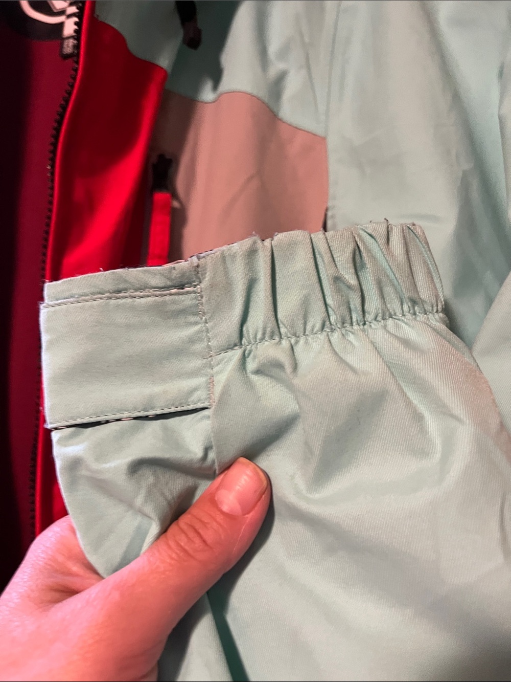 Volcom Colorblock Ski Jacket in Red, Mint & Gray - Picture 8 of 14